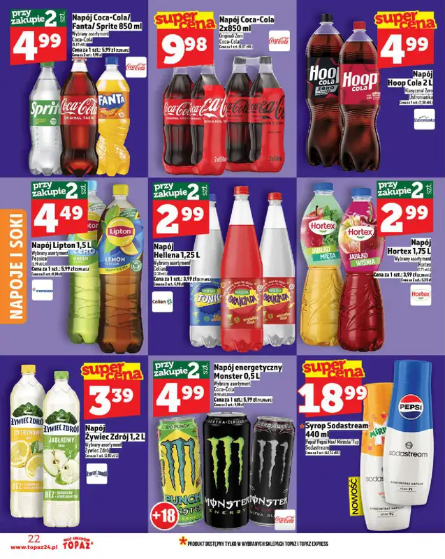 TOPAZ - gazetka promocyjna Gazetka od czwartku 20.11 do środy 26.11 - strona 22