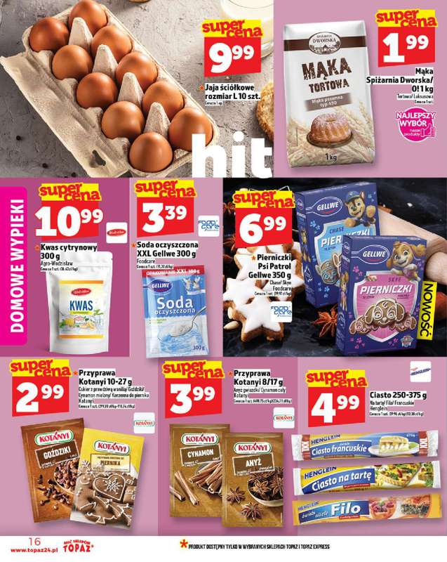 TOPAZ - gazetka promocyjna Gazetka od czwartku 20.11 do środy 26.11 - strona 16