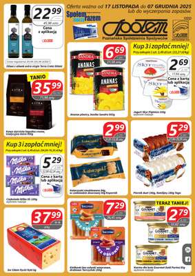 Społem - Blisko i Korzystnie - gazetka promocyjna Gazetka PSS Poznań od poniedziałku 17.11 do niedzieli 07.12