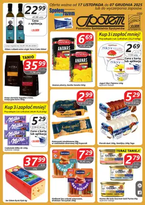 Społem - Blisko i Korzystnie - gazetka promocyjna Gazetka PSS Poznań od poniedziałku 17.11 do niedzieli 07.12