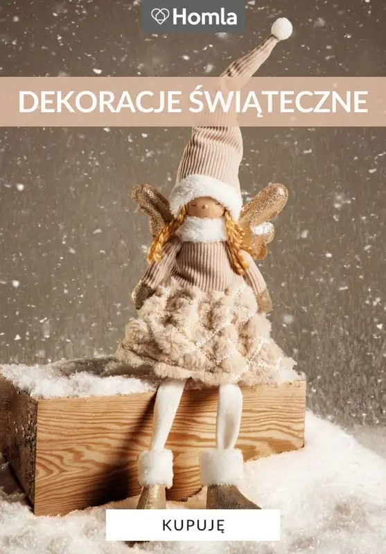 Prezenty - gazetka promocyjna Homla | Dekoracje świąteczne od soboty 15.11 