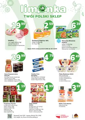 Limonka - gazetka promocyjna Plakaty promocyjne od czwartku 20.11 do niedzieli 30.11