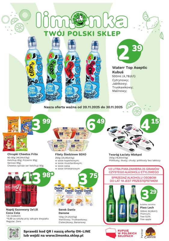 Limonka - gazetka promocyjna Gazetka od czwartku 20.11 do niedzieli 30.11