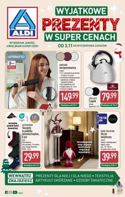 Aldi - gazetka promocyjna Wyjątkowe prezenty w super cenach! od poniedziałku 17.11 do soboty 22.11