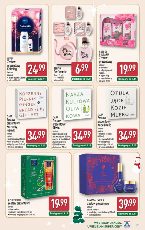 Aldi - gazetka promocyjna Wyjątkowe prezenty w super cenach! od poniedziałku 17.11 do soboty 22.11 - strona 39