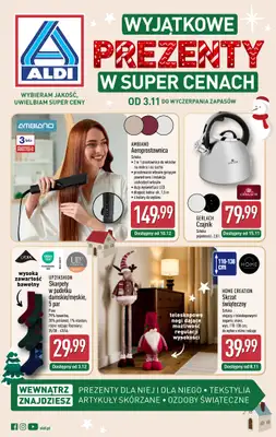 Aldi - gazetka promocyjna Wyjątkowe prezenty w super cenach! od poniedziałku 17.11 do soboty 22.11