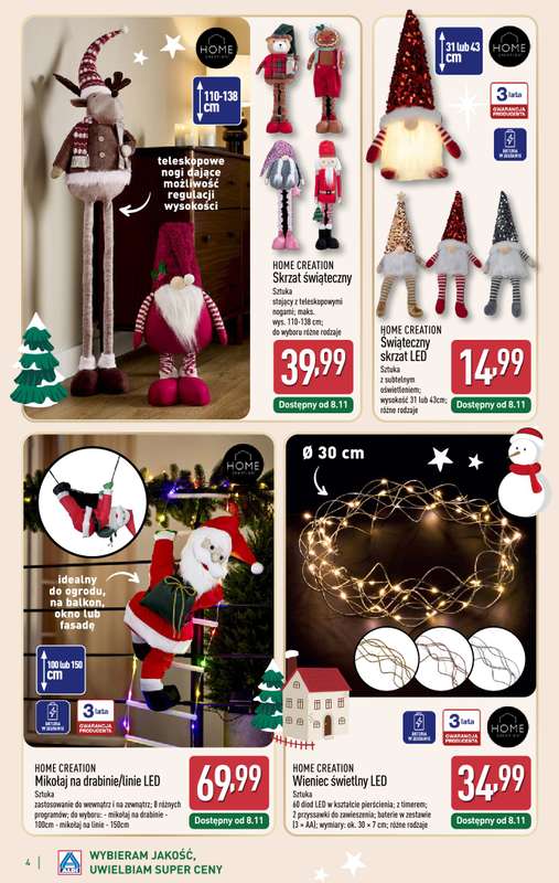 Aldi - gazetka promocyjna Wyjątkowe prezenty w super cenach! od poniedziałku 17.11 do soboty 22.11 - strona 4