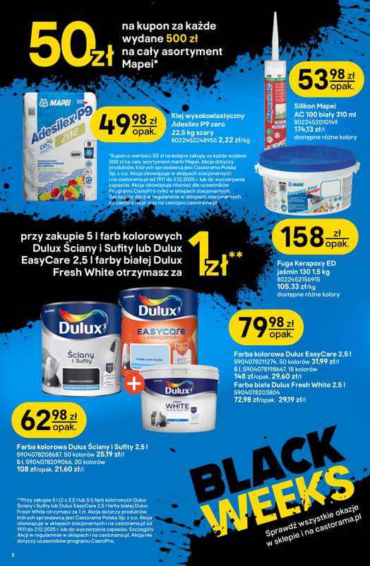Castorama - gazetka promocyjna Black Weeks od środy 19.11 do wtorku 02.12 - strona 2