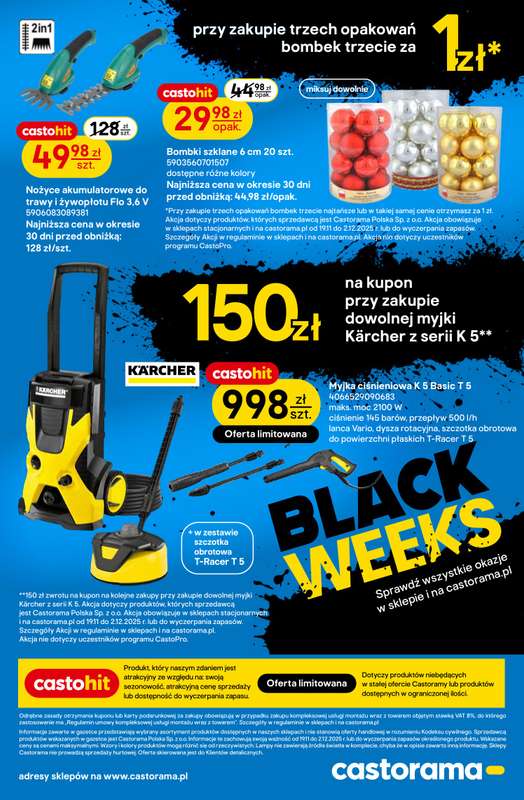 Castorama - gazetka promocyjna Black Weeks od środy 19.11 do wtorku 02.12 - strona 6