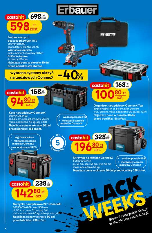 Castorama - gazetka promocyjna Black Weeks od środy 19.11 do wtorku 02.12 - strona 4