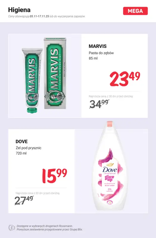 Rossmann - gazetka promocyjna MEGA promocje - ostatnia szansa! od soboty 15.11 do poniedziałku 17.11 - strona 8