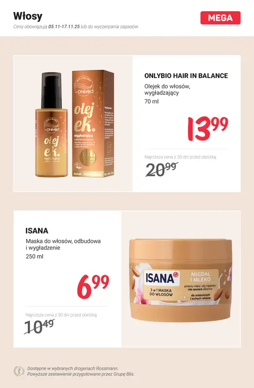 Rossmann - gazetka promocyjna MEGA promocje - ostatnia szansa! od soboty 15.11 do poniedziałku 17.11 - strona 10