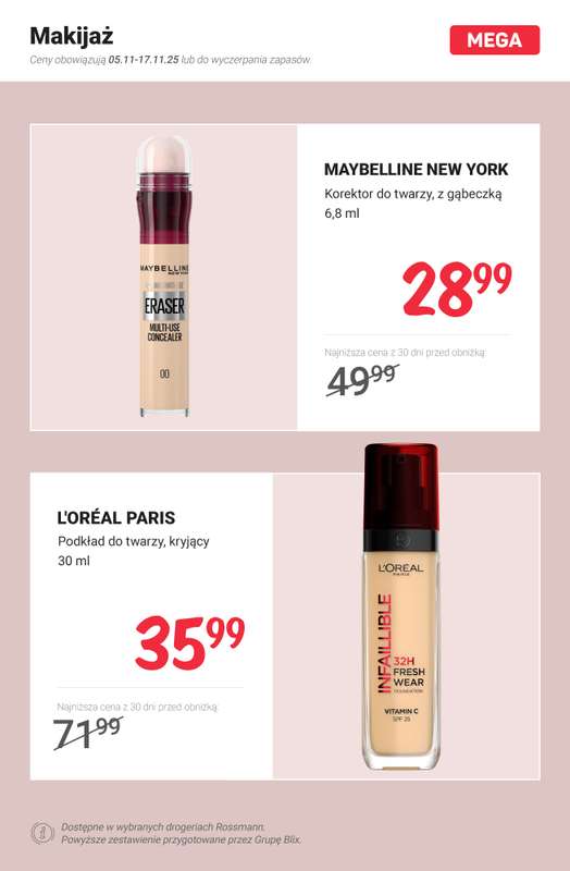 Rossmann - gazetka promocyjna MEGA promocje - ostatnia szansa! od soboty 15.11 do poniedziałku 17.11 - strona 7