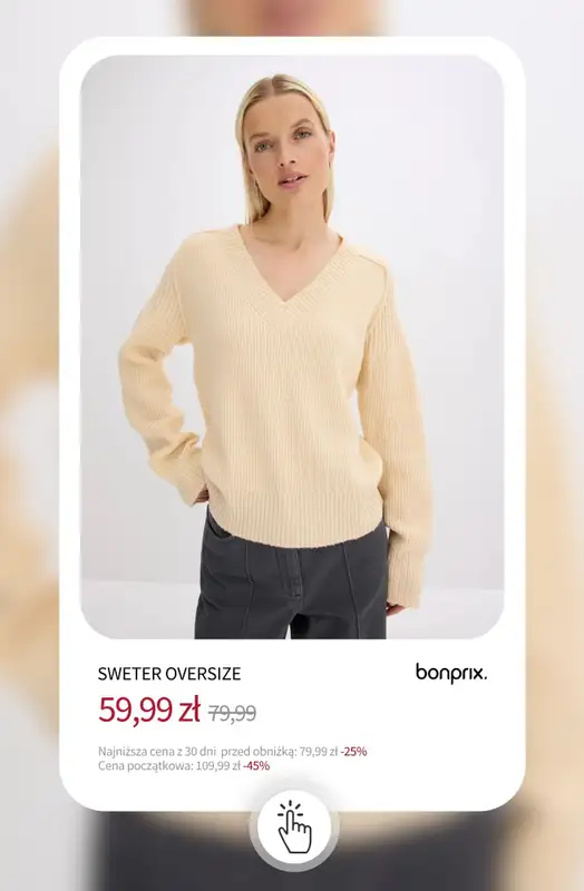 bonprix - gazetka promocyjna SALE - Swetry i kardigany od piątku 14.11 do czwartku 20.11 - strona 7