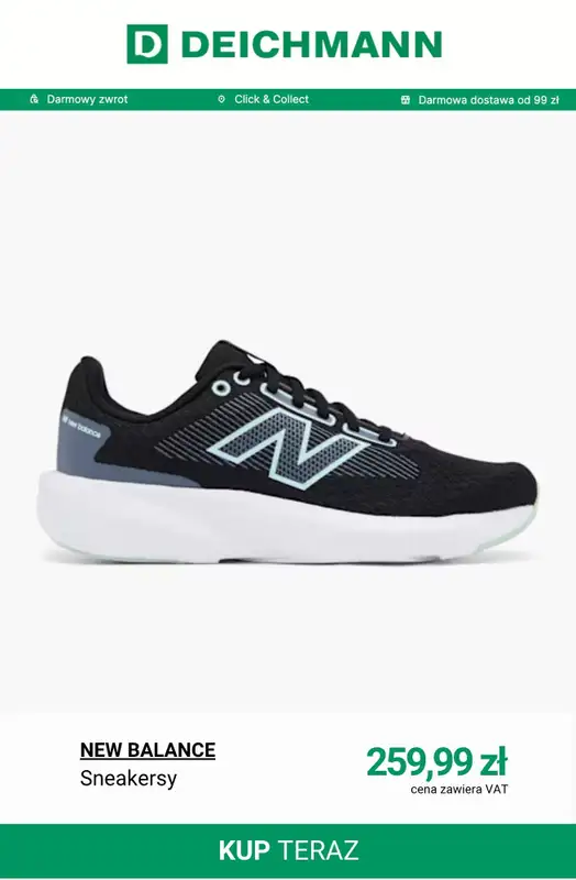 Deichmann - gazetka promocyjna Sneakersy damskie New Balance od soboty 15.11  - strona 5