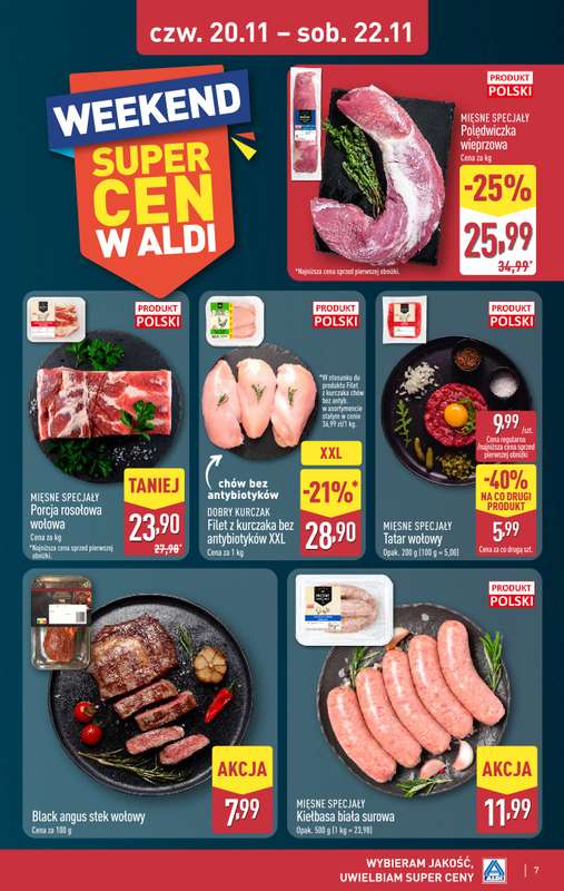 Aldi - gazetka promocyjna Weekend super cen w Aldi! od czwartku 20.11 do soboty 22.11 - strona 7