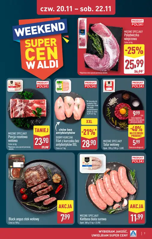 Aldi - gazetka promocyjna Weekend super cen w Aldi! od czwartku 20.11 do soboty 22.11 - strona 7