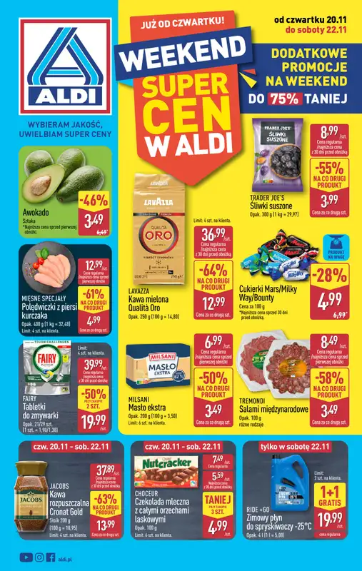 Aldi - gazetka promocyjna Weekend super cen w Aldi!  
