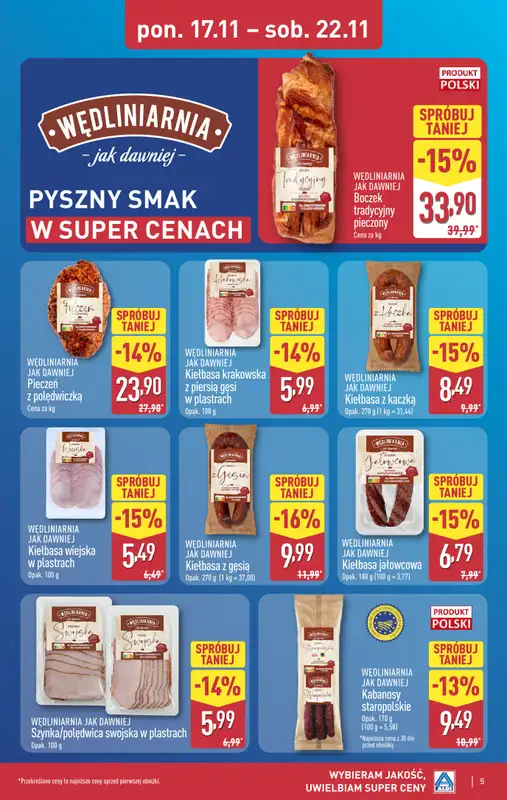 Aldi - gazetka promocyjna Pełny katalog! od poniedziałku 17.11 do soboty 22.11 - strona 5