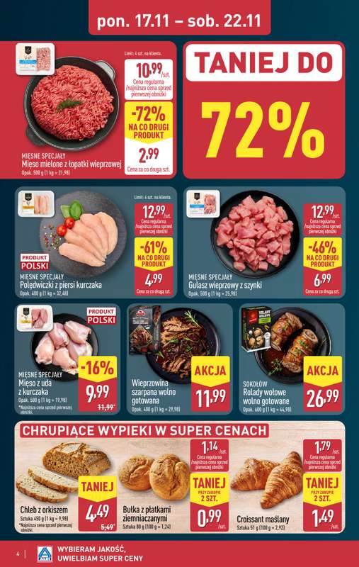 Aldi - gazetka promocyjna Pełny katalog! od poniedziałku 17.11 do soboty 22.11 - strona 4