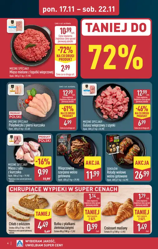 Aldi - gazetka promocyjna Pełny katalog! od poniedziałku 17.11 do soboty 22.11 - strona 4
