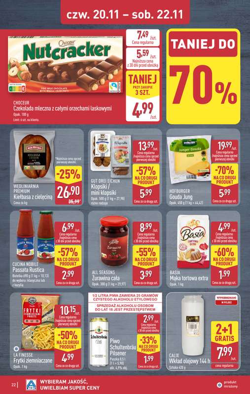 Aldi - gazetka promocyjna Pełny katalog! od poniedziałku 17.11 do soboty 22.11 - strona 22