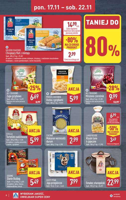 Aldi - gazetka promocyjna Pełny katalog! od poniedziałku 17.11 do soboty 22.11 - strona 8