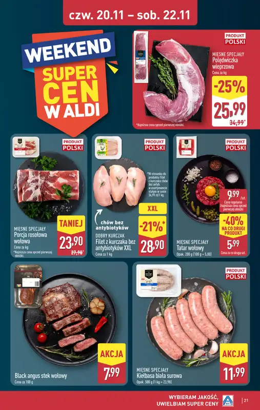 Aldi - gazetka promocyjna Pełny katalog! od poniedziałku 17.11 do soboty 22.11 - strona 21
