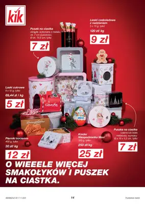 KiK - gazetka promocyjna Gazetka od poniedziałku 17.11 do środy 24.12 - strona 14
