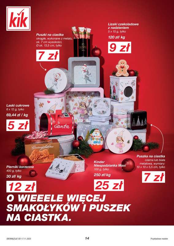 KiK - gazetka promocyjna Gazetka od poniedziałku 17.11 do środy 24.12 - strona 14