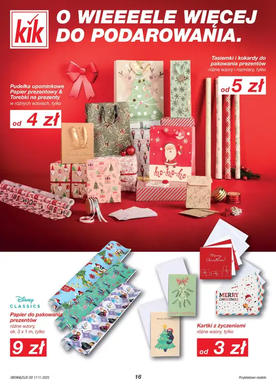 KiK - gazetka promocyjna Gazetka od poniedziałku 17.11 do środy 24.12 - strona 16