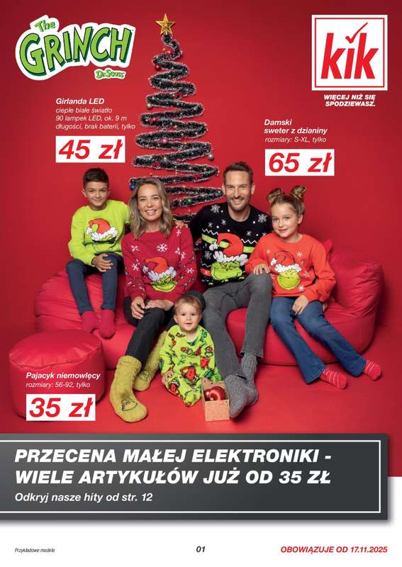 KiK - gazetka promocyjna Gazetka od poniedziałku 17.11 do środy 24.12