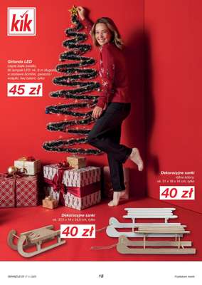 KiK - gazetka promocyjna Gazetka od poniedziałku 17.11 do środy 24.12 - strona 18