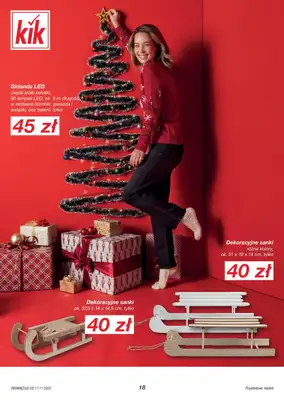 KiK - gazetka promocyjna Gazetka od poniedziałku 17.11 do środy 24.12 - strona 18
