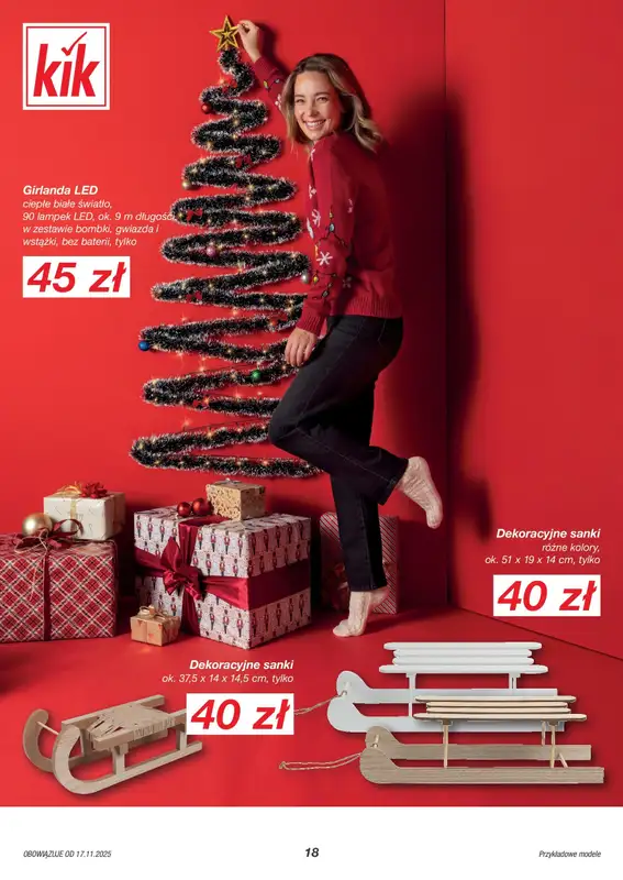 KiK - gazetka promocyjna Gazetka od poniedziałku 17.11 do środy 24.12 - strona 18
