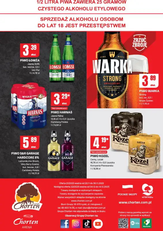 Chorten - gazetka promocyjna Gazetka Ciechanów Minimarket od czwartku 20.11 do niedzieli 30.11 - strona 4