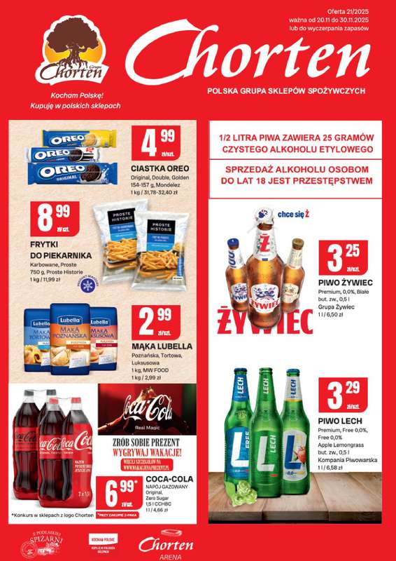 Chorten - gazetka promocyjna Gazetka Ciechanów Minimarket od czwartku 20.11 do niedzieli 30.11