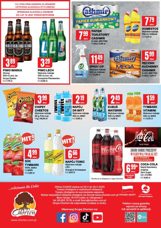 Chorten - gazetka promocyjna Gazetka Małopolska, Śląsk, Podkarpacie, Opolskie Market od czwartku 20.11 do niedzieli 30.11 - strona 4