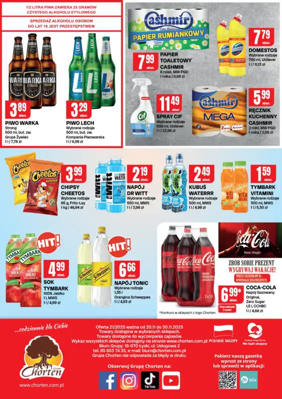 Chorten - gazetka promocyjna Gazetka Małopolska, Śląsk, Podkarpacie, Opolskie Market od czwartku 20.11 do niedzieli 30.11 - strona 4