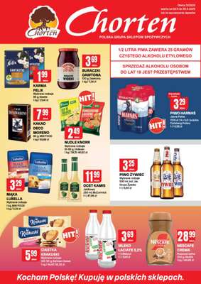 Chorten - gazetka promocyjna Gazetka Małopolska, Śląsk, Podkarpacie, Opolskie Market od czwartku 20.11 do niedzieli 30.11