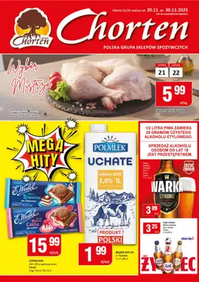 Chorten - gazetka promocyjna Gazetka Mazowsze Market od czwartku 20.11 do niedzieli 30.11