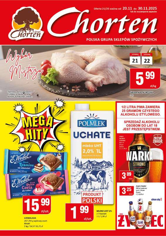 Chorten - gazetka promocyjna Gazetka Mazowsze Market od czwartku 20.11 do niedzieli 30.11
