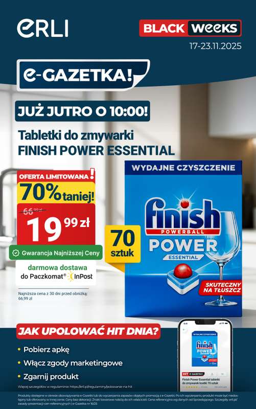 Erli - gazetka promocyjna Black Weeks – HITY CENOWE! od poniedziałku 17.11 do niedzieli 23.11