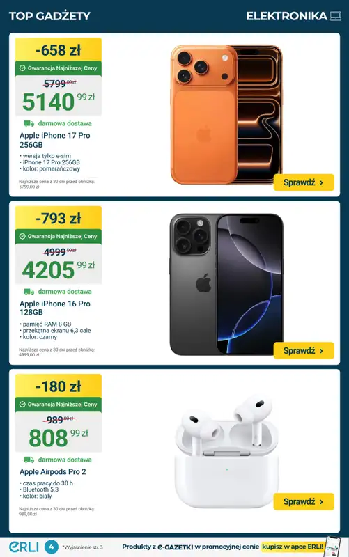 Erli - gazetka promocyjna Black Weeks – HITY CENOWE! od poniedziałku 17.11 do niedzieli 23.11 - strona 4