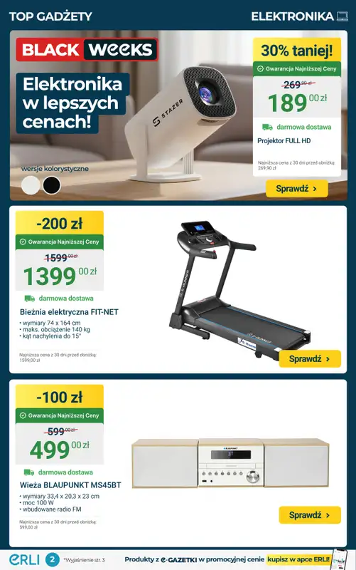 Erli - gazetka promocyjna Black Weeks – HITY CENOWE! od poniedziałku 17.11 do niedzieli 23.11 - strona 2