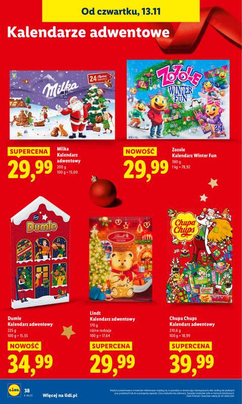 Lidl - gazetka promocyjna Oferta od czwartku od czwartku 13.11 do soboty 15.11 - strona 38