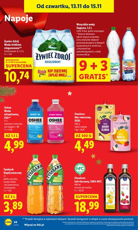 Lidl - gazetka promocyjna Oferta od czwartku od czwartku 13.11 do soboty 15.11 - strona 44