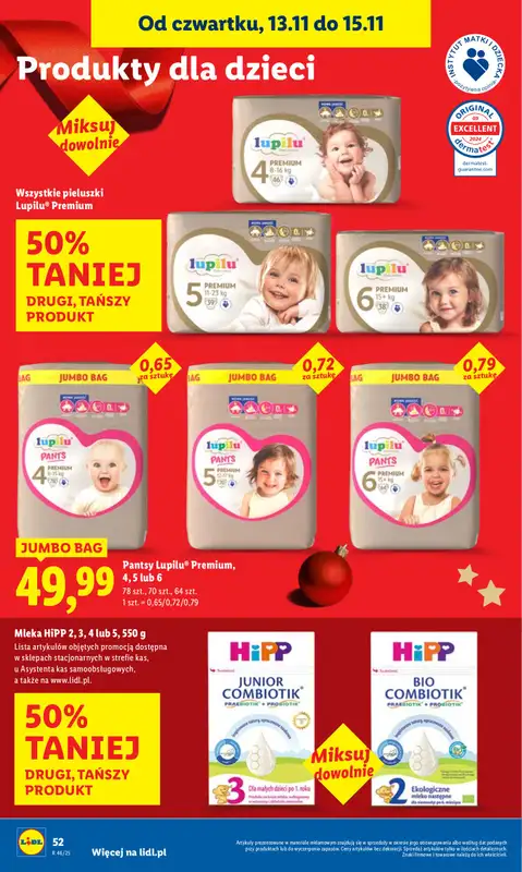 Lidl - gazetka promocyjna Oferta od czwartku od czwartku 13.11 do soboty 15.11 - strona 54