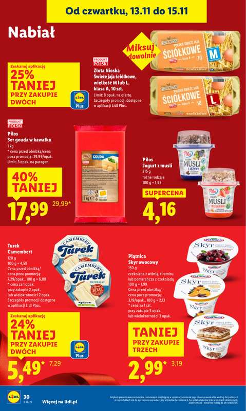 Lidl - gazetka promocyjna Oferta od czwartku od czwartku 13.11 do soboty 15.11 - strona 30
