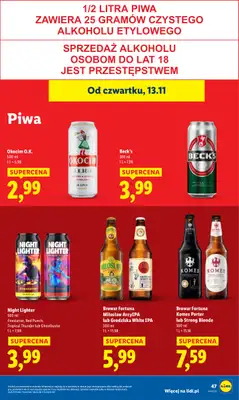 Lidl - gazetka promocyjna Oferta od czwartku od czwartku 13.11 do soboty 15.11 - strona 49